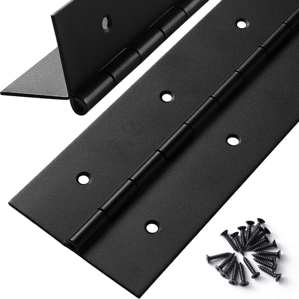 Furniture Hardware Replacement Parts - บานพับสีดำขนาด 6 นิ้ว-20 นิ้ว สำหรับงานหนัก ทำจากสแตนเลส