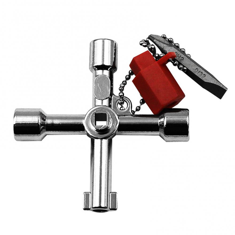 Cabinet Lock Key - มัลติฟังก์ชั่น 4 in 1 ลิฟต์ไฟฟ้าตู้ประตูช่างประปา Cross