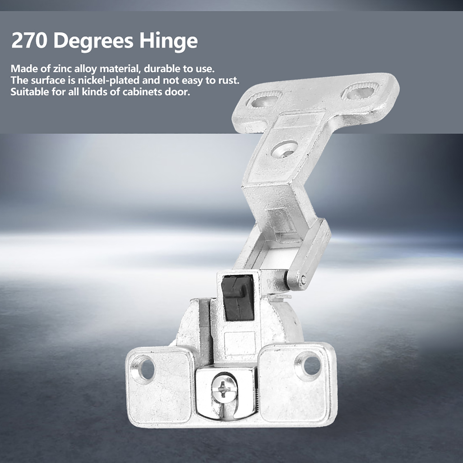 Furniture Hardware Replacement Parts - บานพับเฟอร์นิเจอร์แบบพับได้ 270 องศา ทำจากโลหะผสมสังกะสี อุปกรณ์ยึดบานพับ บานพับพับได้