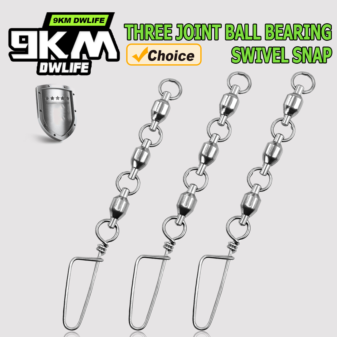 Joint Connector Bracket - ตัวหมุนลูกปืน 9KM แบบสามทาง 5 ชิ้น ตัวล็อคแบบหมุนสำหรับตกปลา