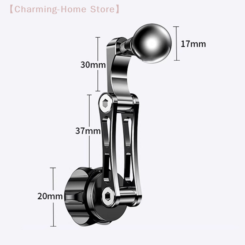 Joint Connector Bracket - อะแดปเตอร์ข้อต่อบอลจอยท์ขนาด 17 มม. แบบตัวเมียเป็นตัวผู้ เหมาะสำหรับขาตั้งโทรศัพท์ในรถยนต์ ที่ยึดโทรศัพท์ในช่องแอร์