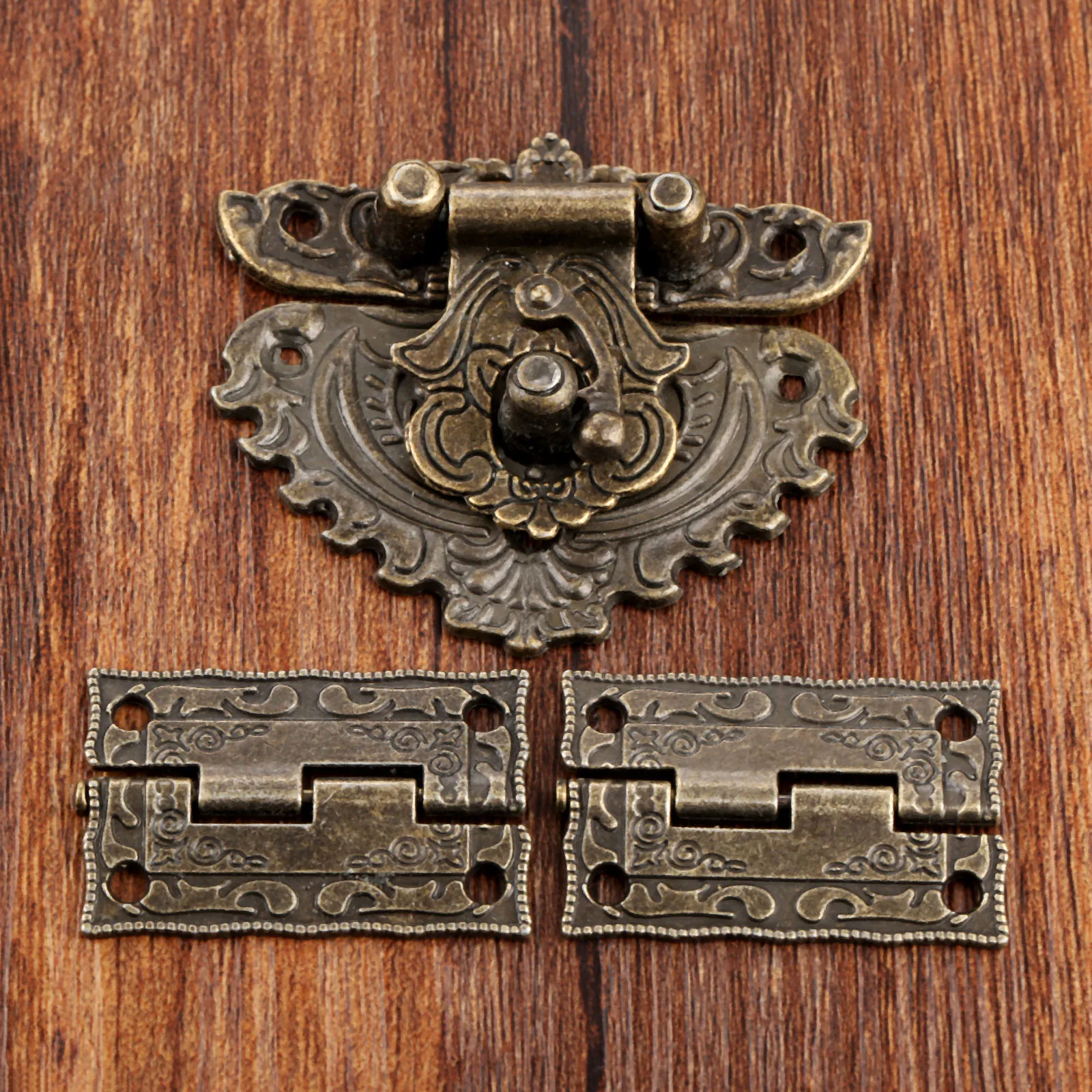 Furniture Hardware Replacement Parts - 3 ชิ้น/เซ็ต Antique Bronze กุญแจไม้กล่อง LATCH