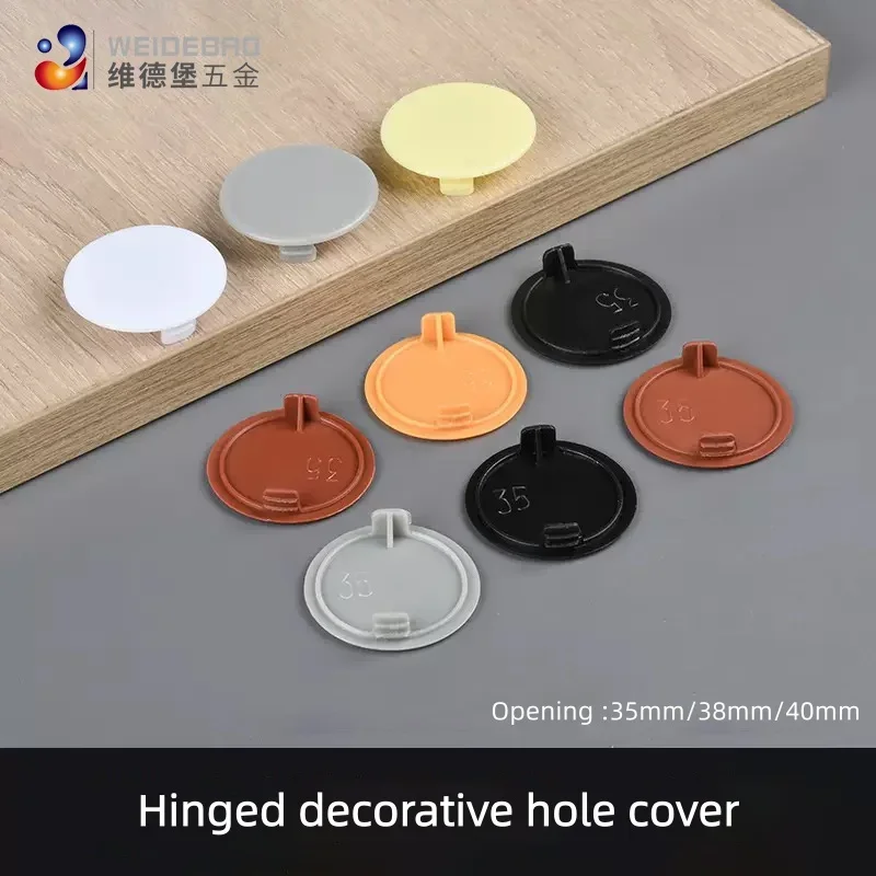 ฝาครอบบานพับพลาสติกทรงกลม ขนาด - Furniture Hardware Replacement Parts บทวิจารณ์และราคา