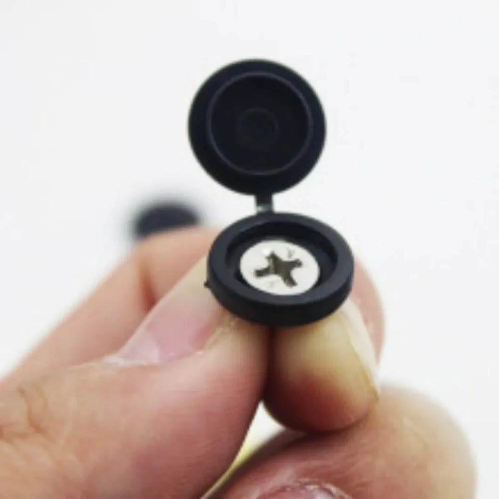 ฝาครอบน็อตพลาสติกแบบพับได้ สีด - Furniture Hardware Replacement Parts บทวิจารณ์และราคา