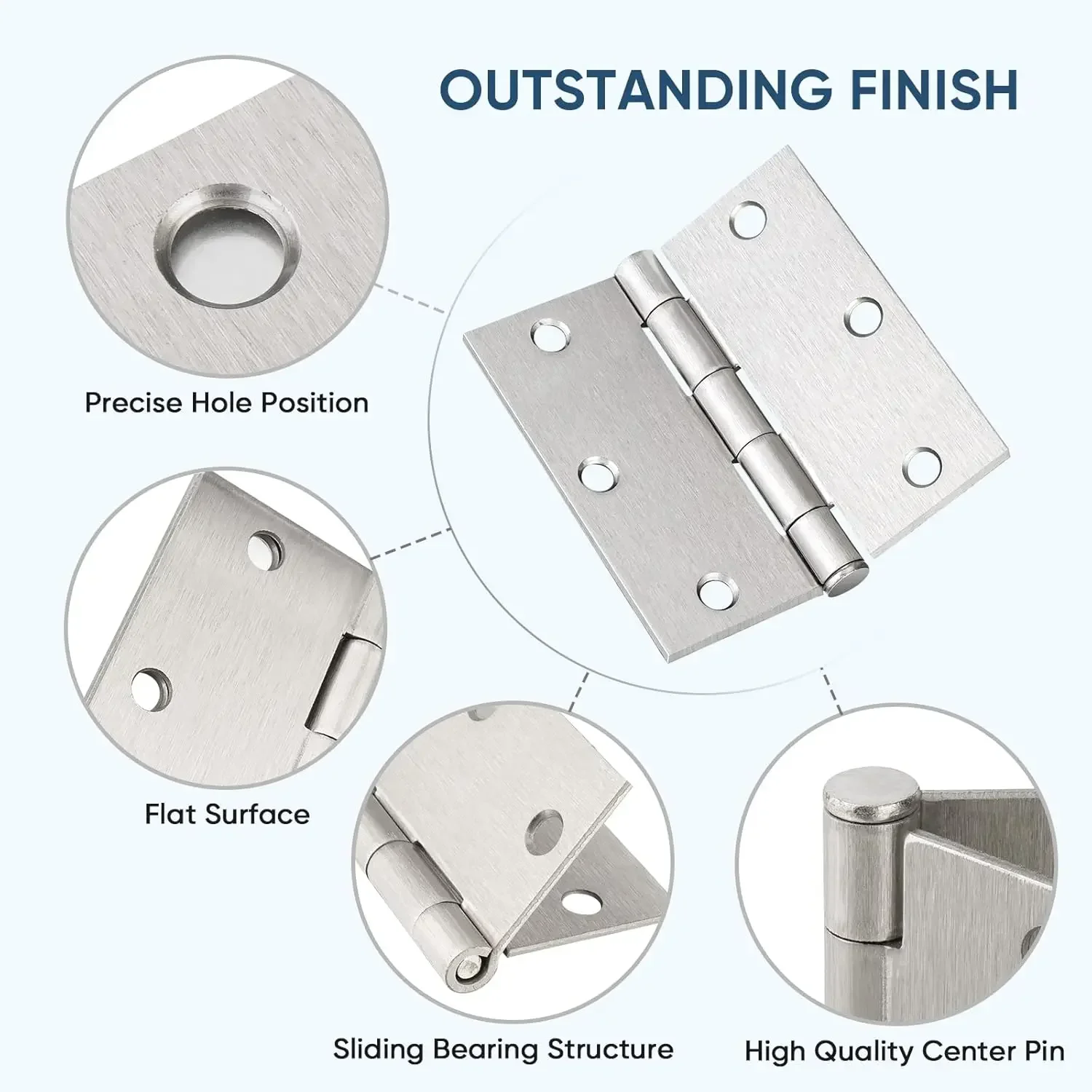 1-4 นิ้ว Universal บานพับประตู - Furniture Hardware Replacement Parts บทวิจารณ์และราคา