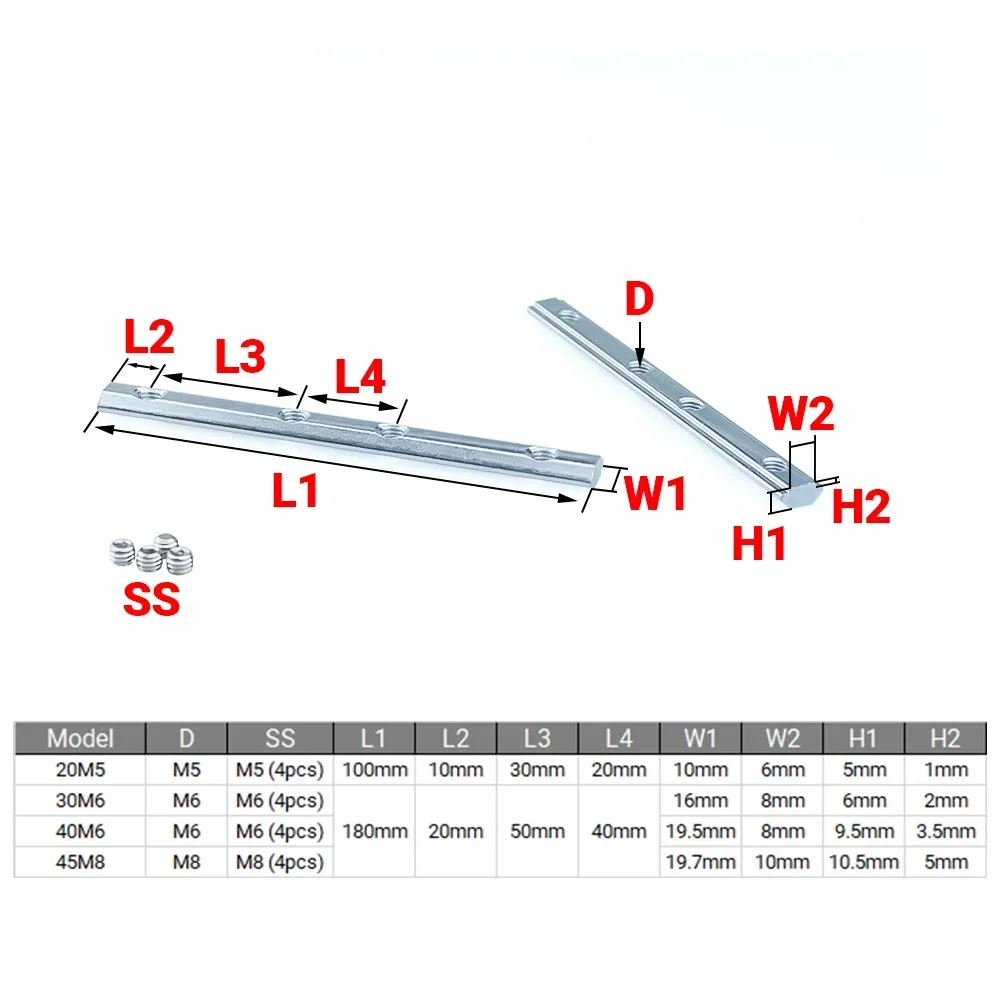 4Pcs V-Slot T-Slot Joiner 180  - Joint Connector Bracket บทวิจารณ์และราคา