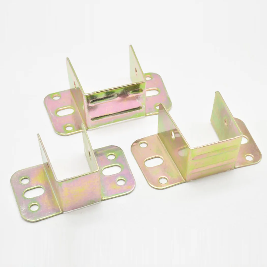 2pcs U รูปโลหะวงเล็บเตียงเตียง - Furniture Hardware Replacement Parts บทวิจารณ์และราคา