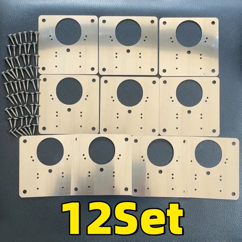 ชุดแผ่นซ่อมบานพับประตูตู้ สแตน - Furniture Hardware Replacement Parts บทวิจารณ์และราคา