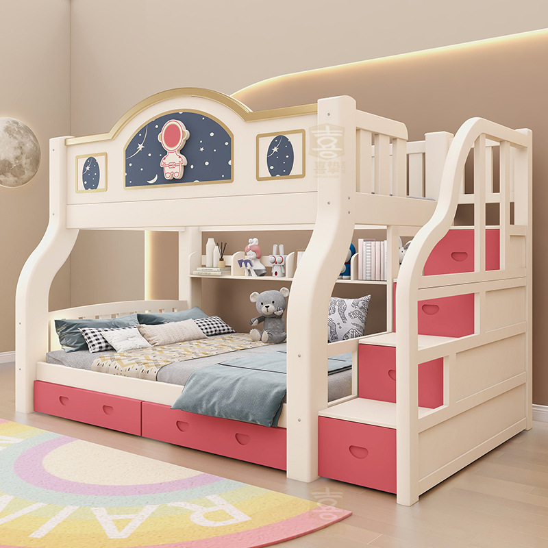 เตียงไม้จริงสองชั้น เตียงแม่ลู - Furniture Hardware Lowes บทวิจารณ์และราคา