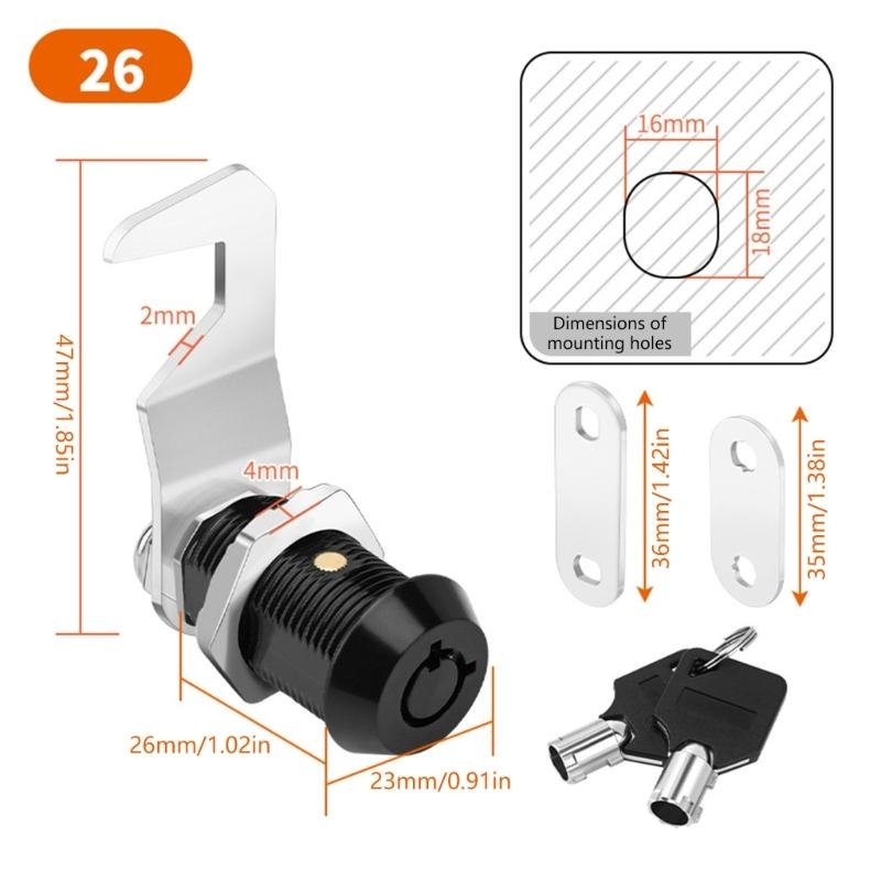 652F อัพเกรดตู้ล็อคชุดเหล็กคีย - Cabinet Lock Key บทวิจารณ์และราคา