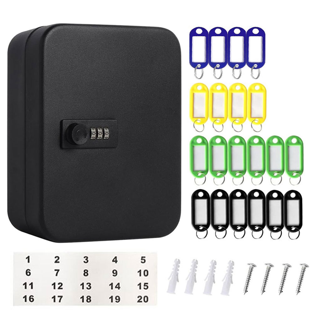 กล่องใส่กุญแจนิรภัยสีดำพร้อมรห - Cabinet Lock Key บทวิจารณ์และราคา