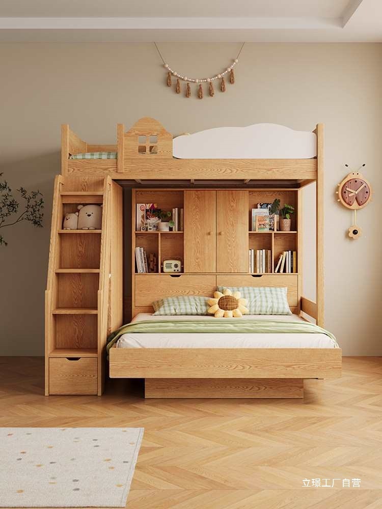 เตียงสองชั้นไม้จริงแบบซ้อนกัน  - Furniture Hardware Lowes บทวิจารณ์และราคา