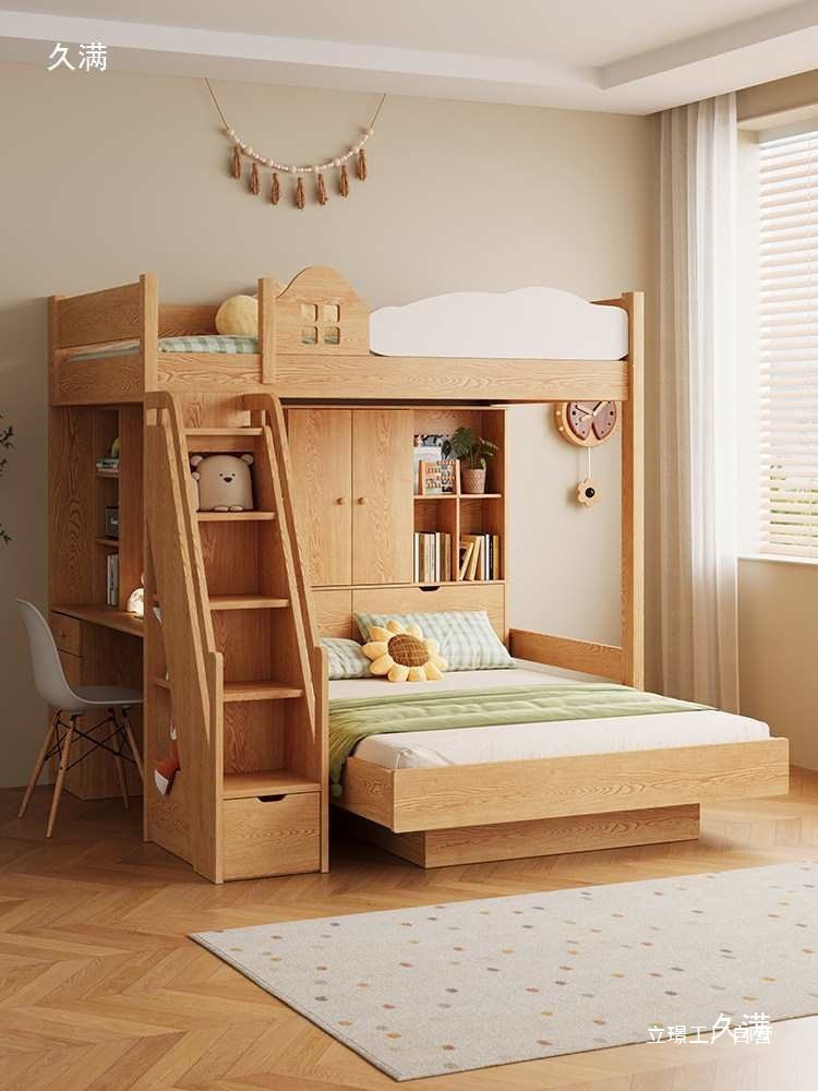 เตียงสองชั้นไม้จริงแบบซ้อนกัน  - Furniture Hardware Lowes บทวิจารณ์และราคา