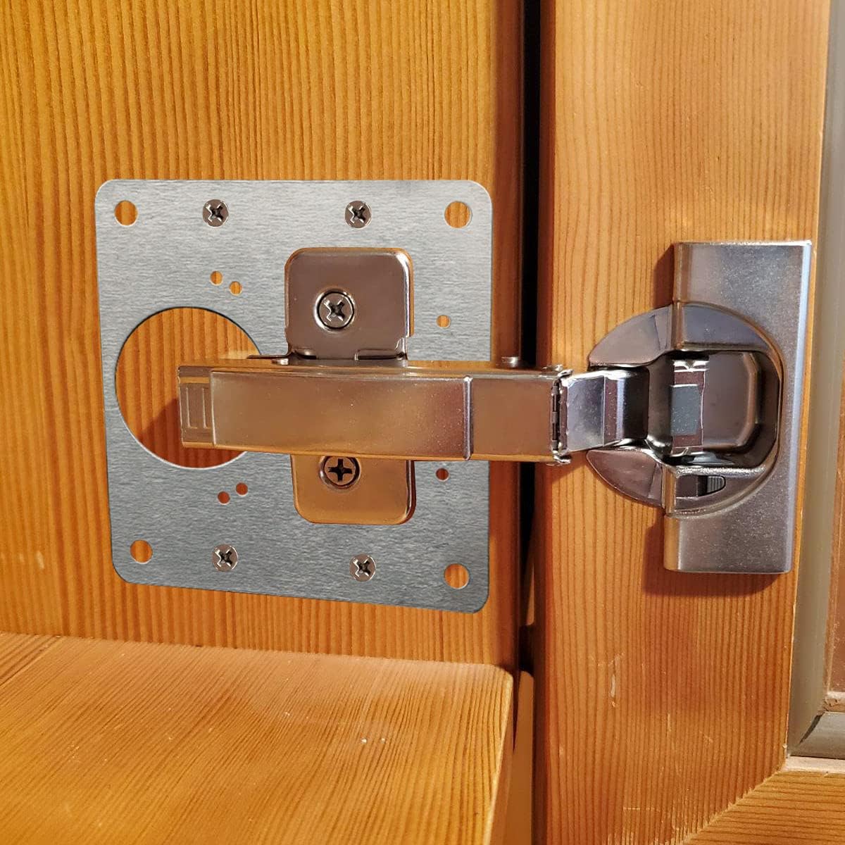 แผ่นซ่อมบานพับประตูตู้ แผ่นยึด - Furniture Hardware Replacement Parts บทวิจารณ์และราคา