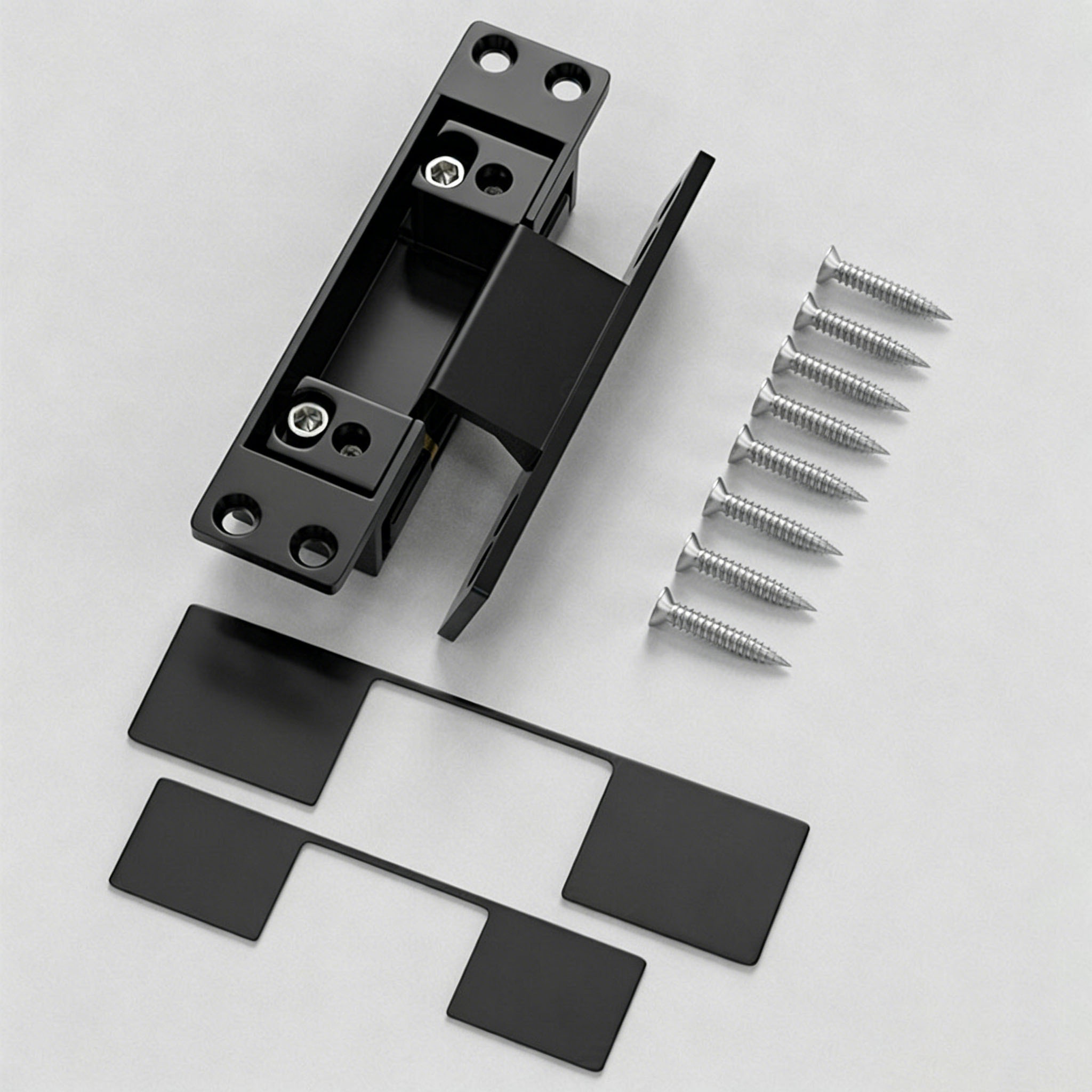 บานพับประตูสีดำ 1 ชิ้น บานพับป - Furniture Hardware Replacement Parts บทวิจารณ์และราคา