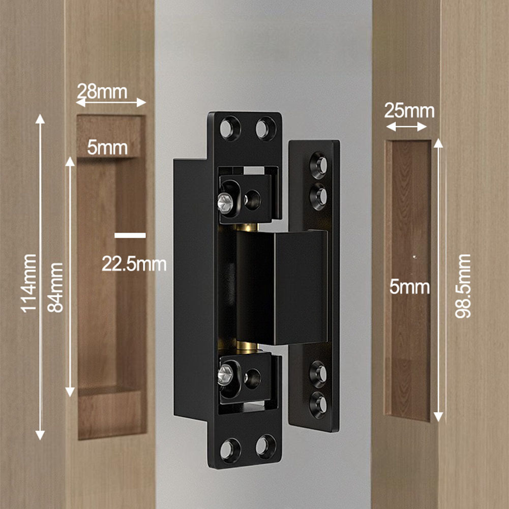 บานพับประตูสีดำ 1 ชิ้น บานพับป - Furniture Hardware Replacement Parts บทวิจารณ์และราคา