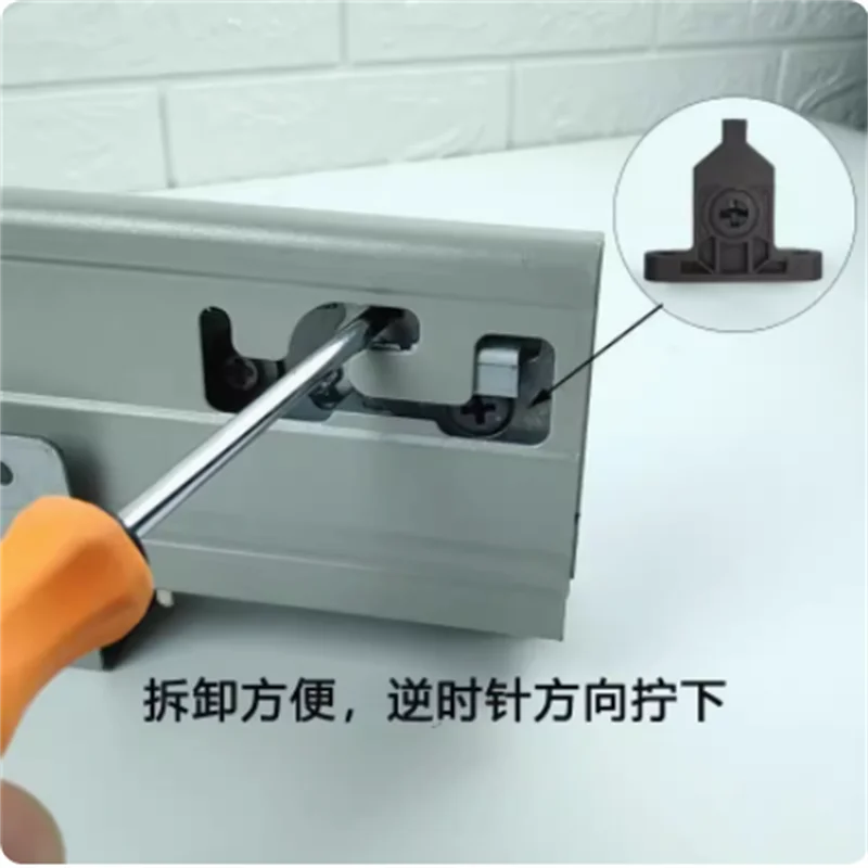 4ชิ้นไนลอนเหล็กลิ้นชักผนังคู่แ - Furniture Hardware Replacement Parts บทวิจารณ์และราคา